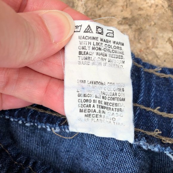 Vintage Bellgrade Big Ace Women's Denim Mom Shorts XL USA Elastic Waist Pockets - Picture 3 of 4